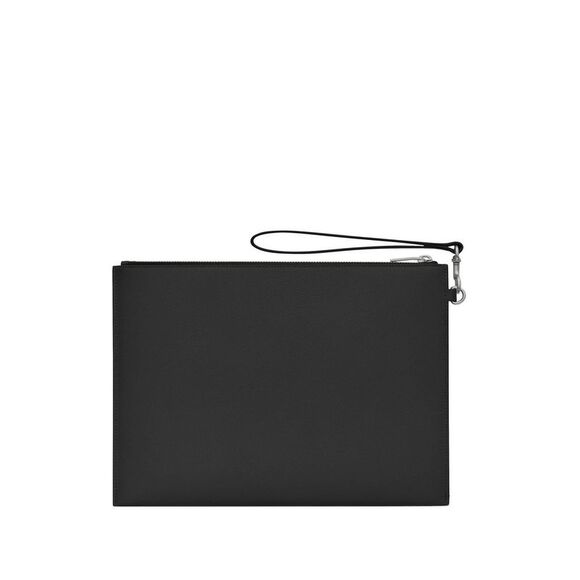Saint Laurent Men Saint Laurent Paris Leather Pouch - Picture 4 of 5